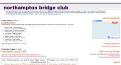 Desktop Screenshot of northamptonbridgeclub.com